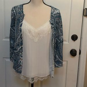 WHBM Ladies Cardigan and Camisole Set. Both Size S.